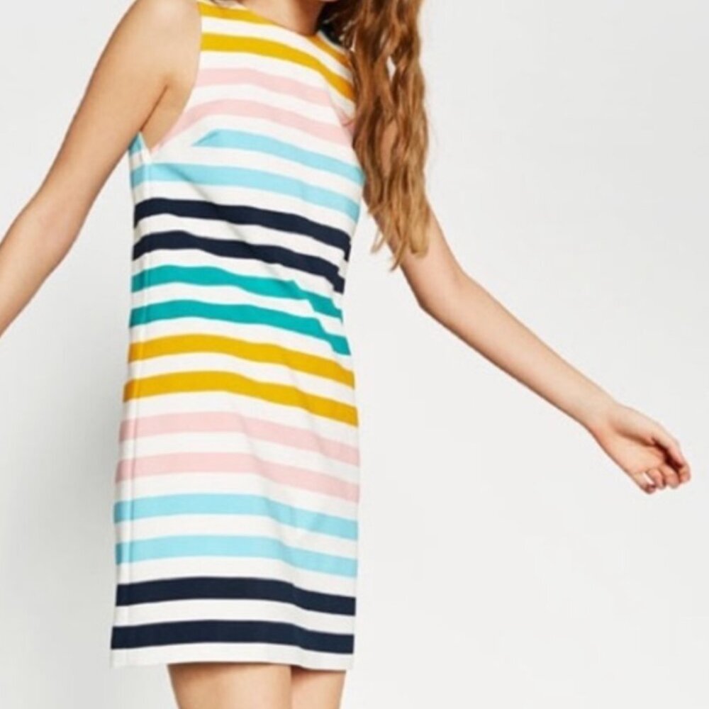 Zara Multi-Color Striped Mini Dress - Picture 3 of 9